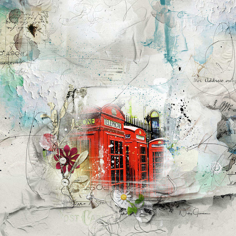 Telephone Across Miles Mixed Media by Nicky Jameson