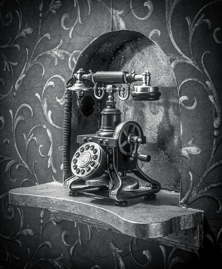 Telephone in Black and White 026 Photograph by James C Richardson