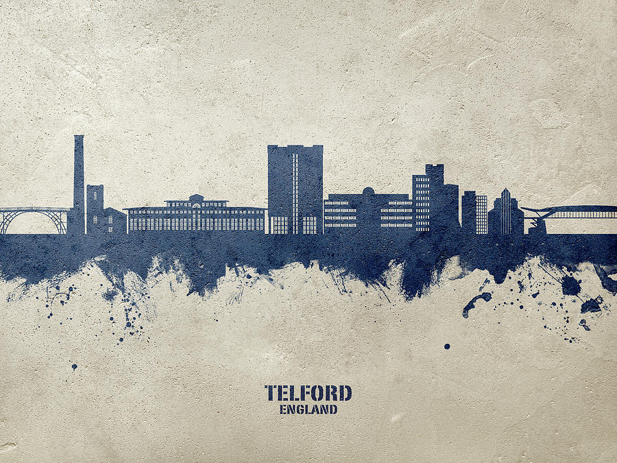Telford England Skyline #06 Digital Art by Michael Tompsett