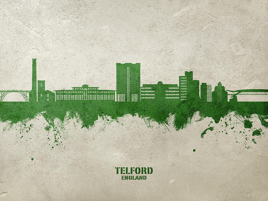 Telford England Skyline #07 Digital Art by Michael Tompsett