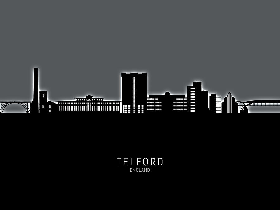 Telford England Skyline #09 Digital Art by Michael Tompsett