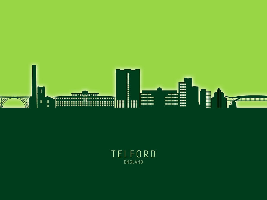 Telford England Skyline #12 Digital Art by Michael Tompsett