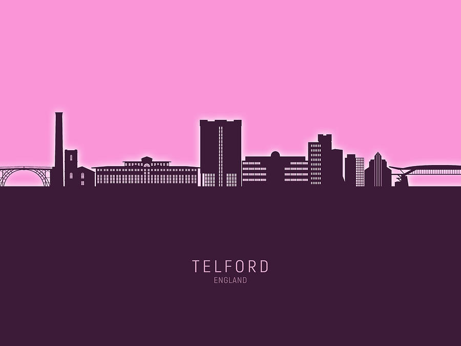 Telford England Skyline #13 Digital Art by Michael Tompsett