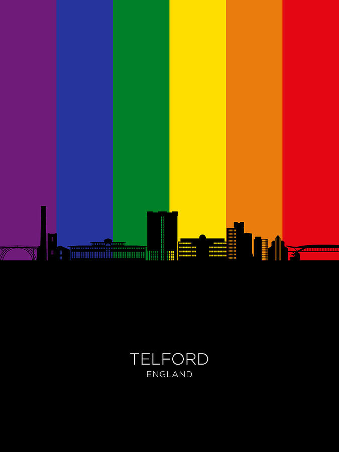 Telford England Skyline #16 Digital Art by Michael Tompsett