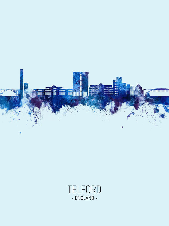 Telford England Skyline #19 Digital Art by Michael Tompsett
