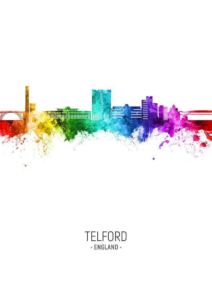 Telford England Skyline #20 Digital Art by Michael Tompsett