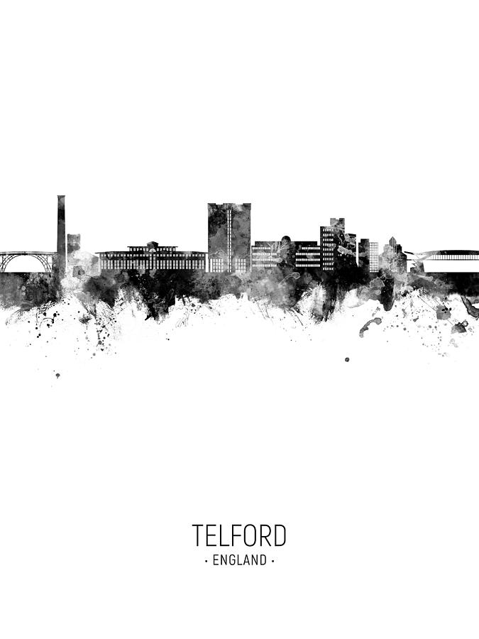 Telford England Skyline #21 Digital Art by Michael Tompsett
