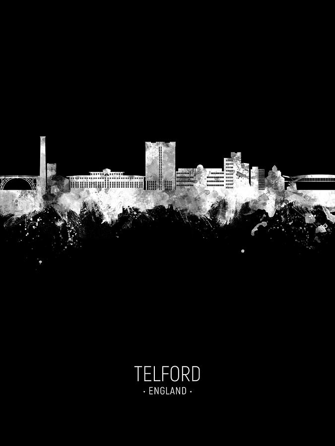 Telford England Skyline #22 Digital Art by Michael Tompsett
