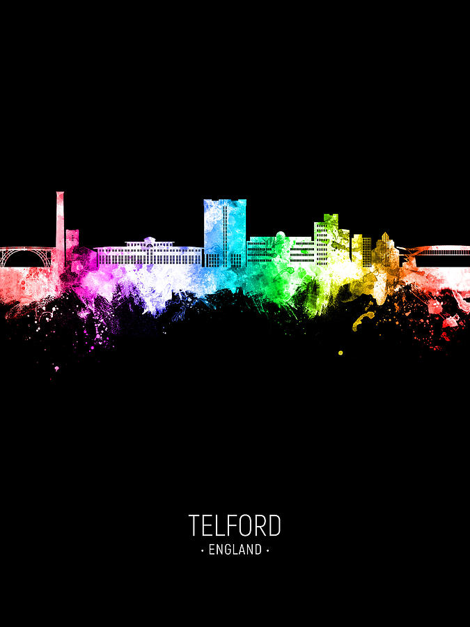 Telford England Skyline #23 Digital Art by Michael Tompsett