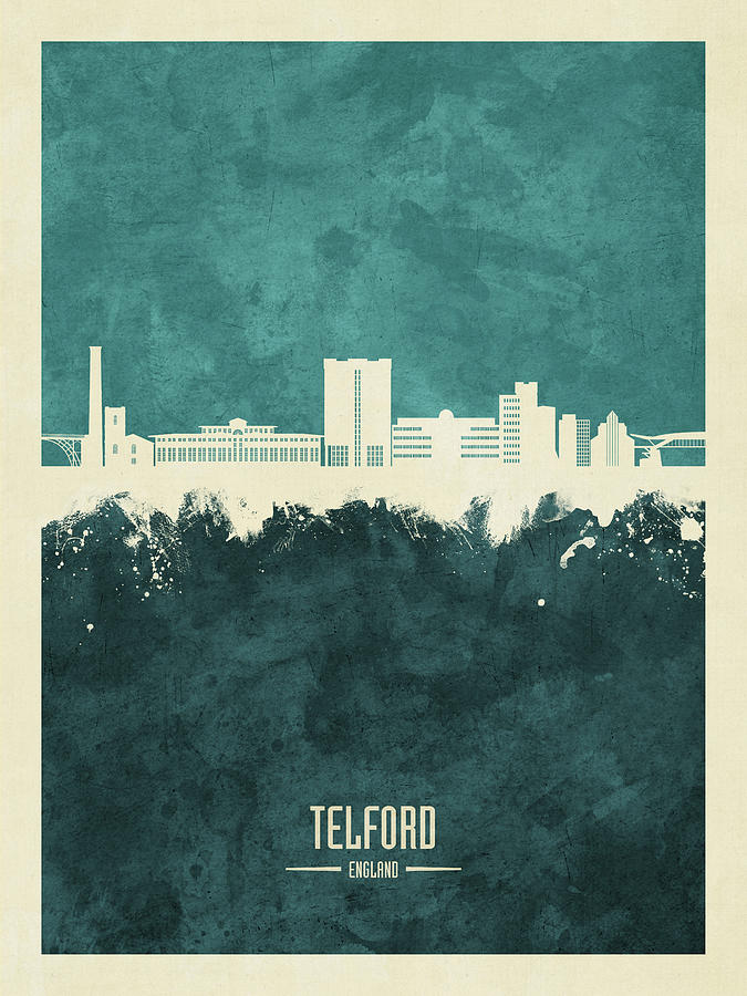 Telford England Skyline #24 Digital Art by Michael Tompsett