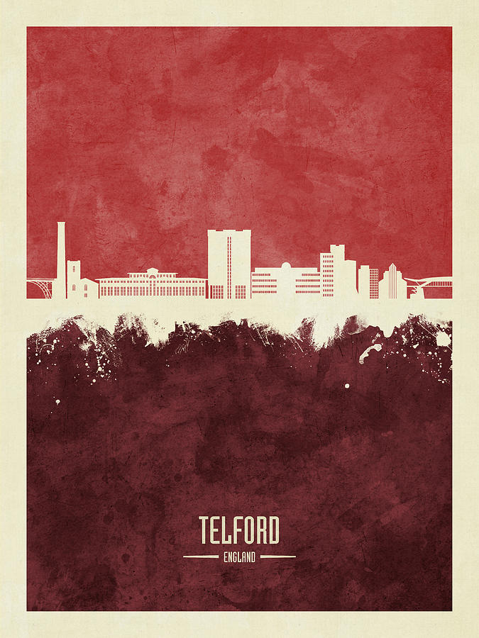 Telford England Skyline #25 Digital Art by Michael Tompsett