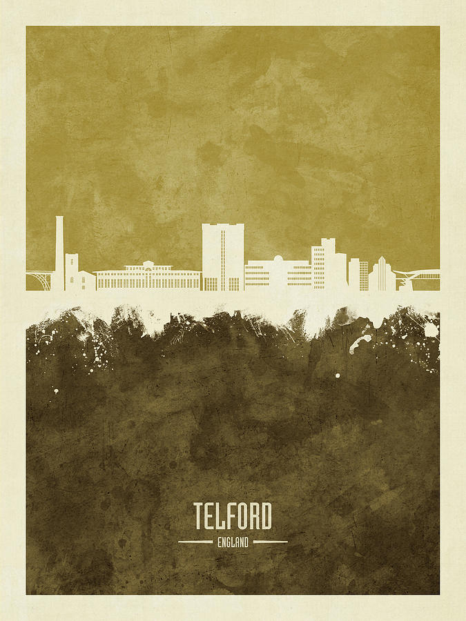 Telford England Skyline #26 Digital Art by Michael Tompsett