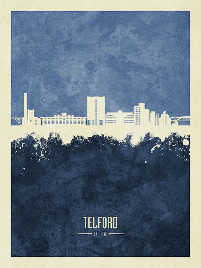 Telford England Skyline #28 Digital Art by Michael Tompsett