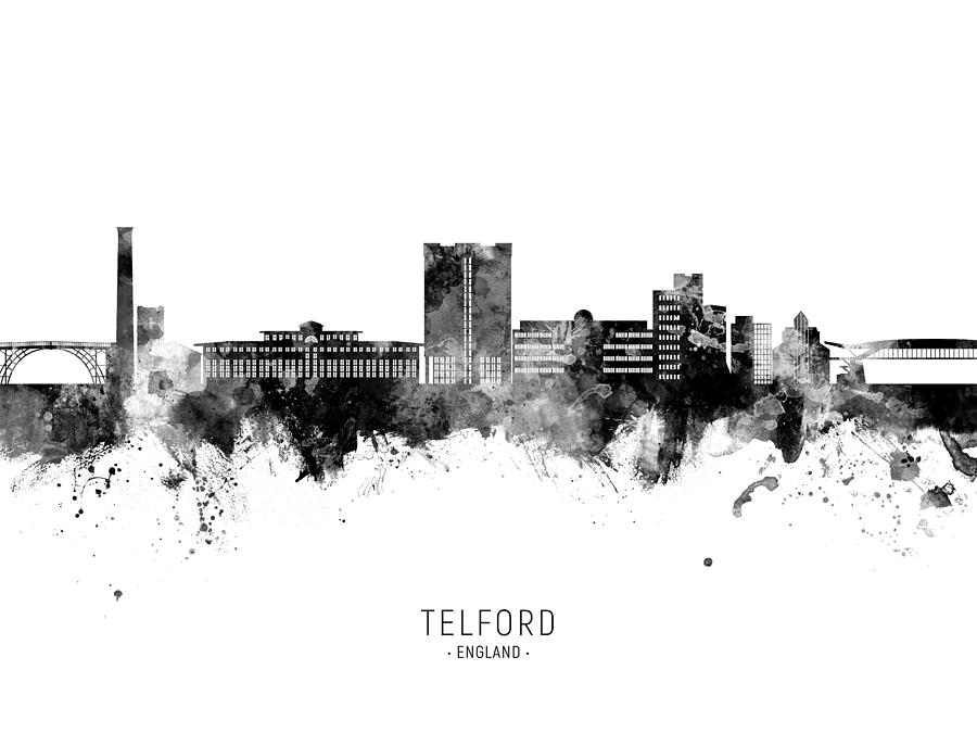 Telford England Skyline #96 Digital Art by Michael Tompsett