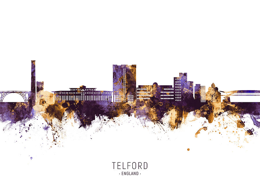 Telford England Skyline #97 Digital Art by Michael Tompsett