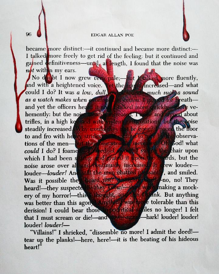 Telltale Heart Drawing by Sule Aydos Fine Art America