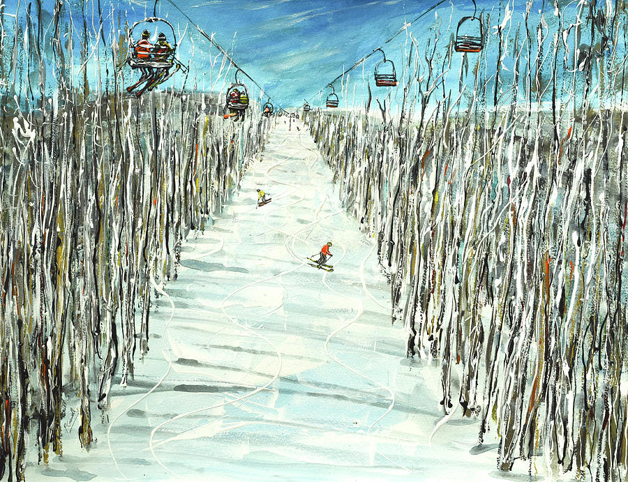 Telluride and The Oak Street Chair Painting by Pete Caswell