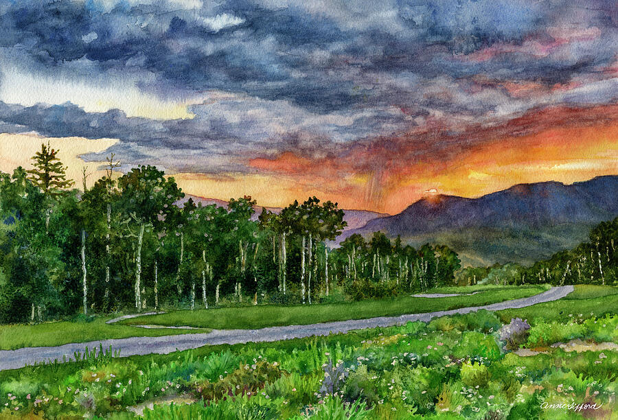 Telluride Dream Painting by Anne Gifford Telluride Dream Painting by Anne Gifford