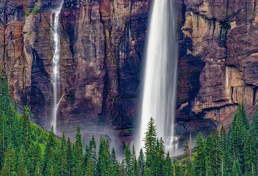 Teluride Waterfall Colorado Photograph by Tommy Farnsworth