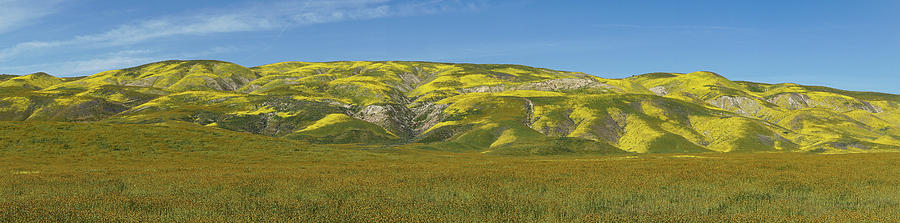 Temblor Range Panoramic Photograph by Brett Harvey