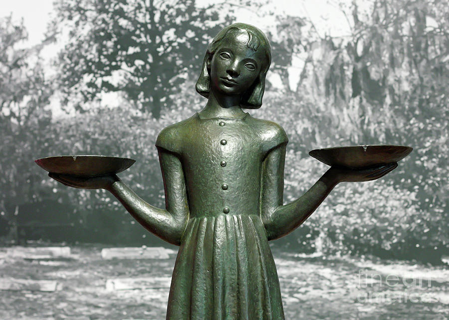 Bird Girl sculpture Photograph by John Wijsman - Fine Art America