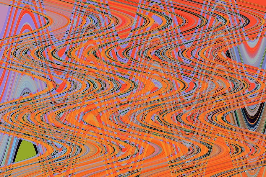 Tempe Town Lake And Footbridge Abstract Digital Art by Tom Janca