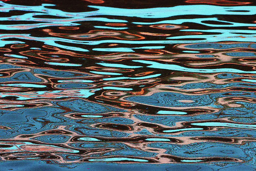 Tempe Town Lake Water Reflections Digital Art by Tom Janca