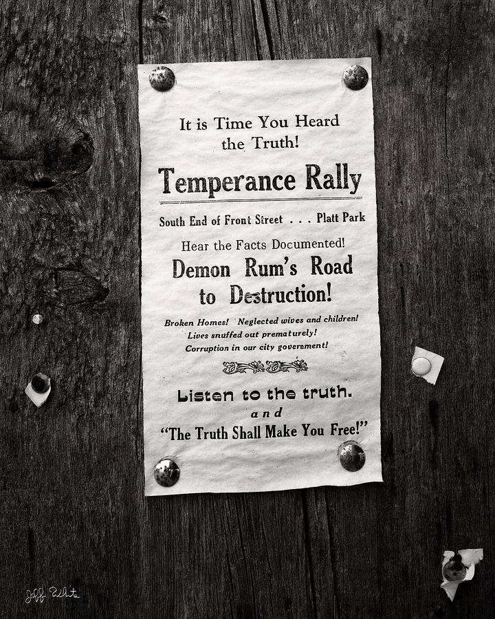 Temperance Rally Poster Photograph by Jeff White