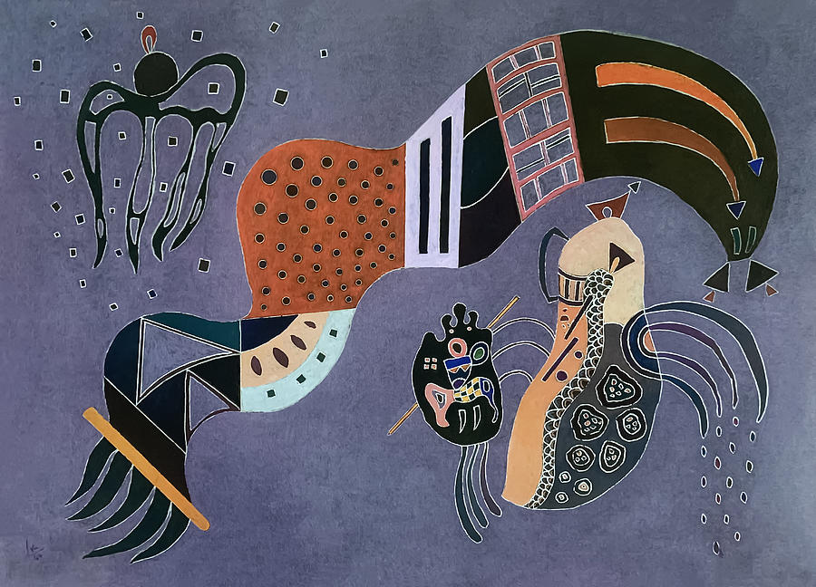 Tempered Elan By Wassily Kandinsky Painting