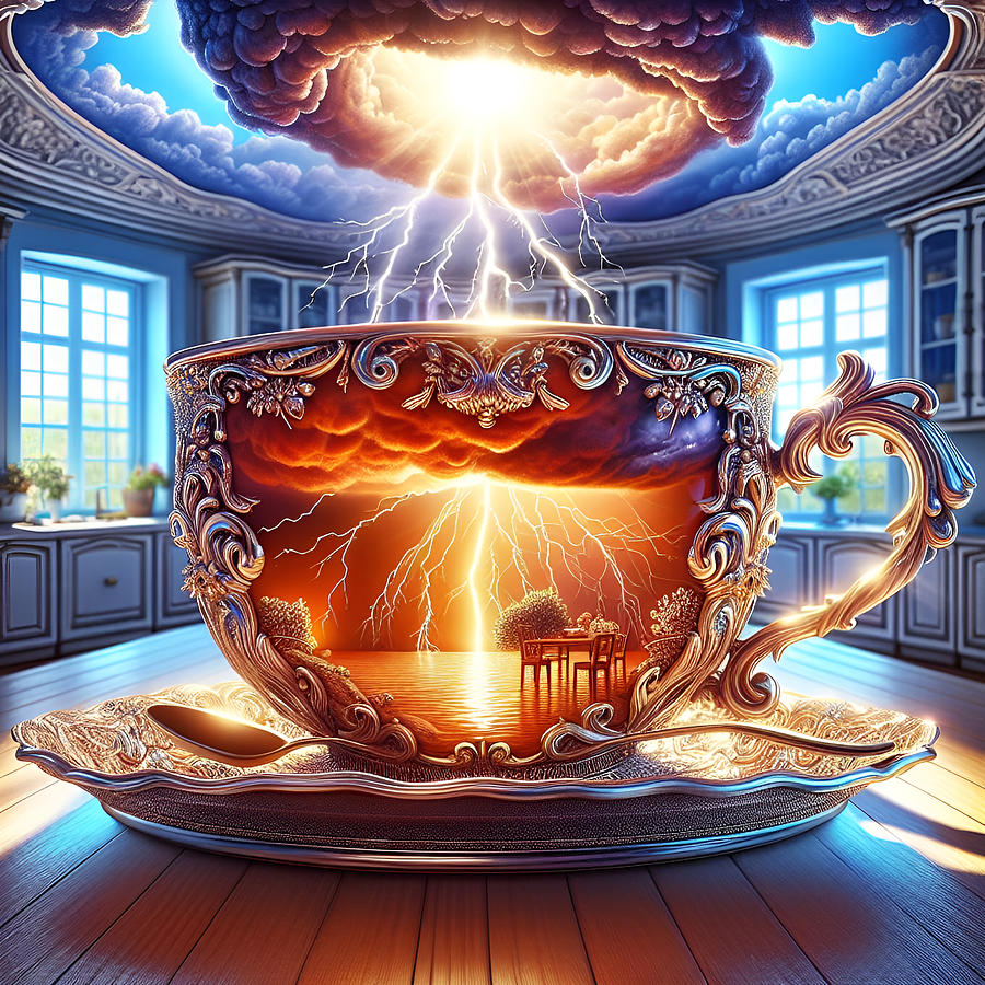 Surrealism Photograph - Tempest in a Tea Cup by Cate Franklyn