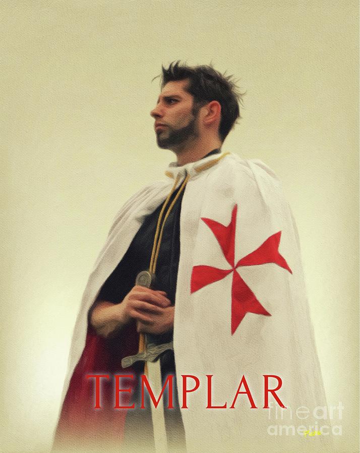 Templar Knight Painting by Esoterica Art Agency