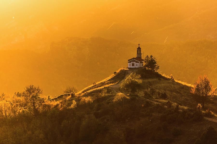 Temple In a Holy Mountain Photograph by Evgeni Dinev