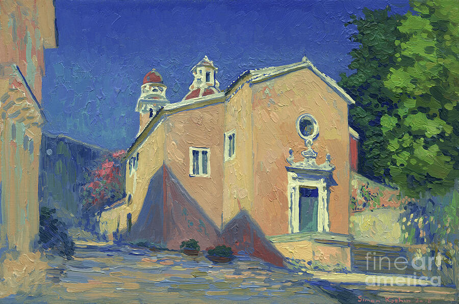Temple In Corfu Painting