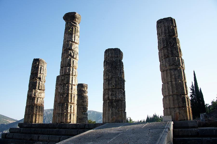 Temple of Apollo in Delphi, Greece Photograph by Sean Hannon
