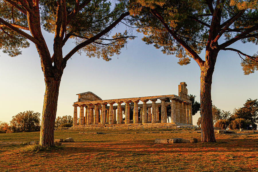 Temple Of Athena At Sunset Photograph