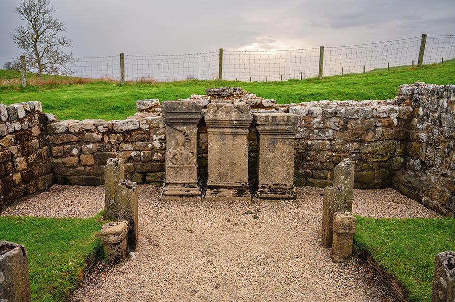 Temple of Mithras at Carrawburgh Roman Fort Photograph by David Head ...