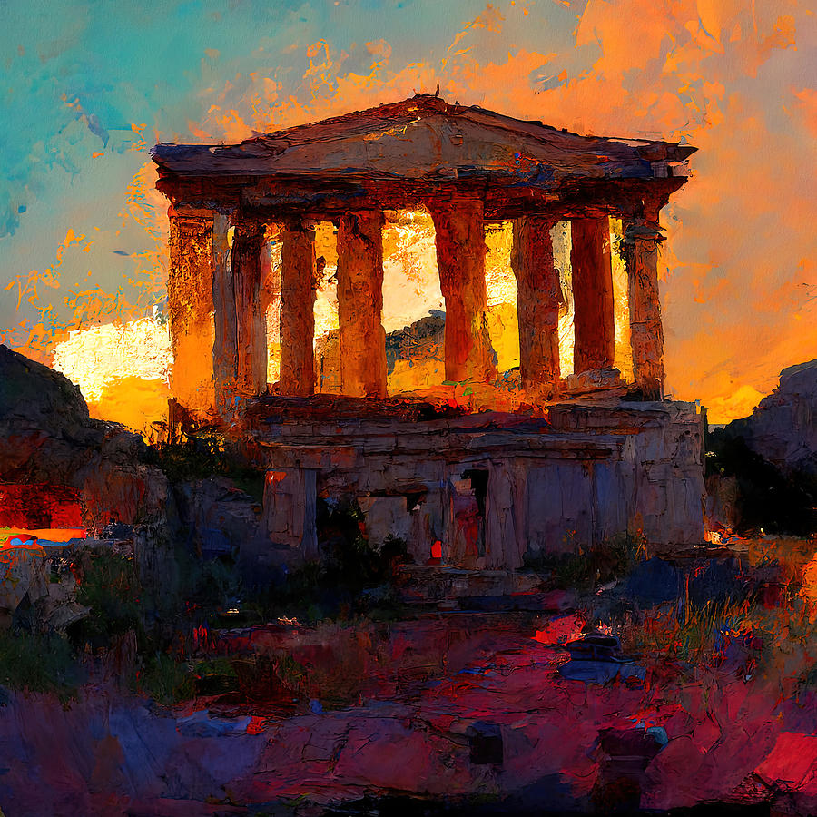 Temple of the Gods, 03 Painting by AM FineArtPrints