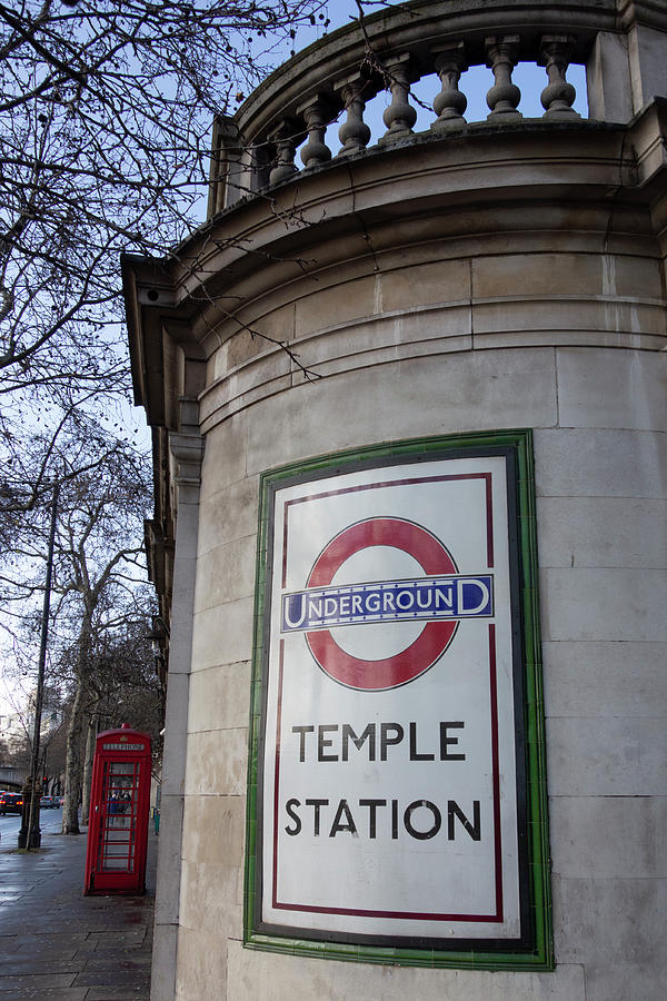 Temple Station In The London Underground Photograph By Alison Burrows