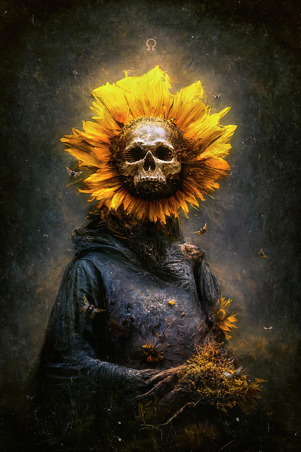 Sunflower Digital Art - Tempus Fugit by Mario Sanchez Nevado