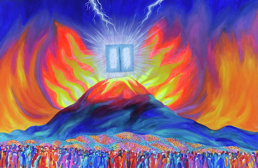 Revelation On Mount Sinai Painting