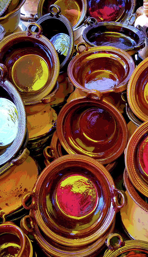 Tenancingo ceramics Photograph by John Bartosik