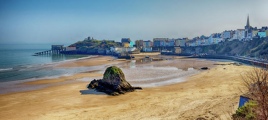 Tenby Beach and Harbour Photograph by John Gilham