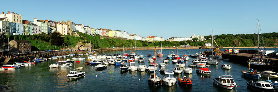 Tenby Harbour and Fishing Boats Pembrokeshire Wales Photograph by Sonny Ryse