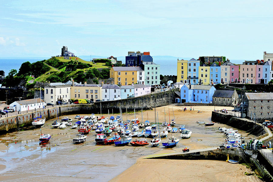 Tenby, Wales - tide out Photograph by Frank Irwin | Fine Art America