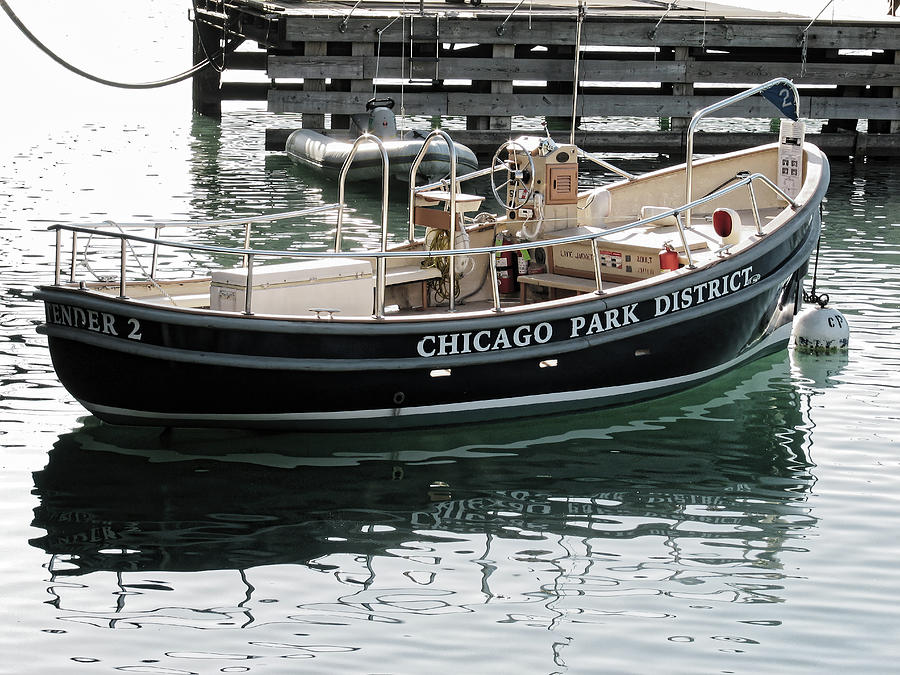 Tender 2 -- Chicago Park District Boat in Chicago, Illinois Photograph by Darin Volpe
