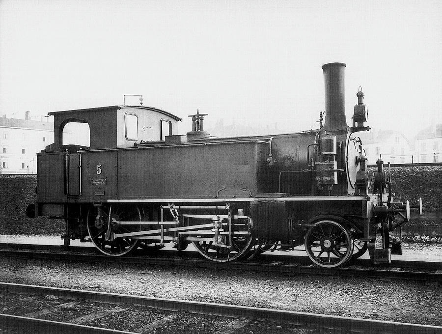 Tender Locomotive No. 5 - Circa 1900 Photograph