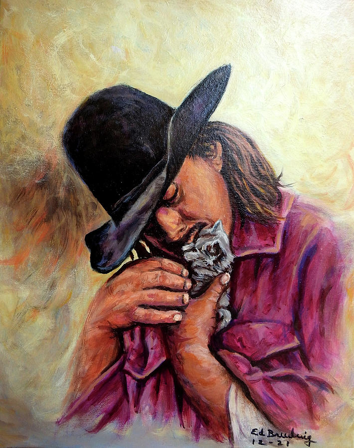Tender Touch Painting by Ed Breeding