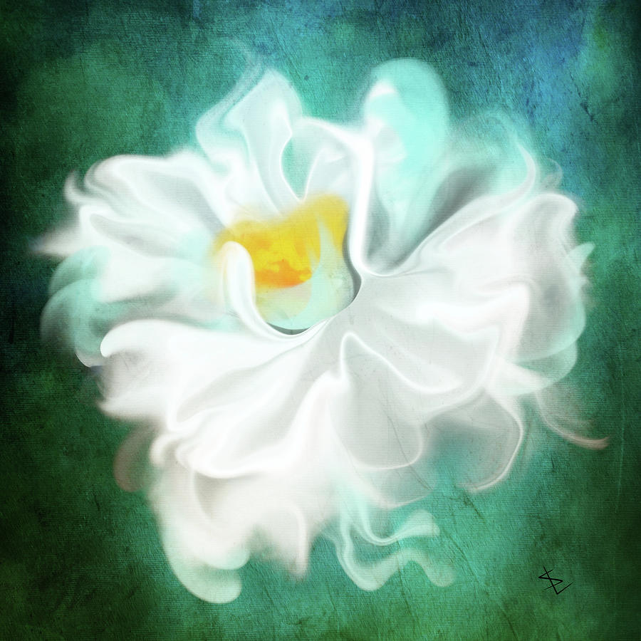 Tenderly Flower Art Painting by Sannel Larson