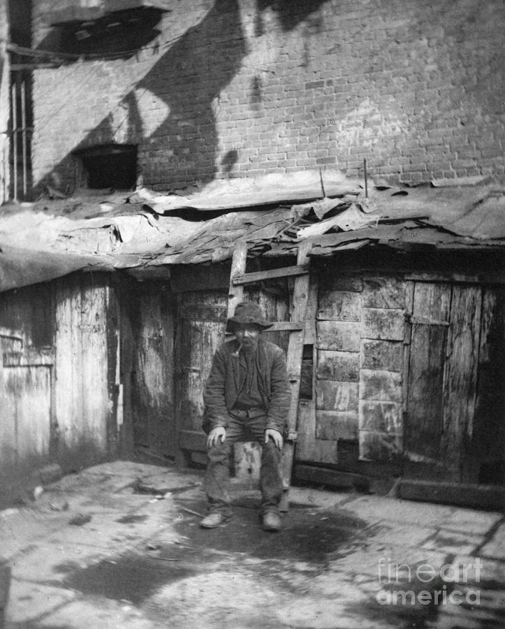Tenement Dweller, New York City Photograph by Jacob Riis
