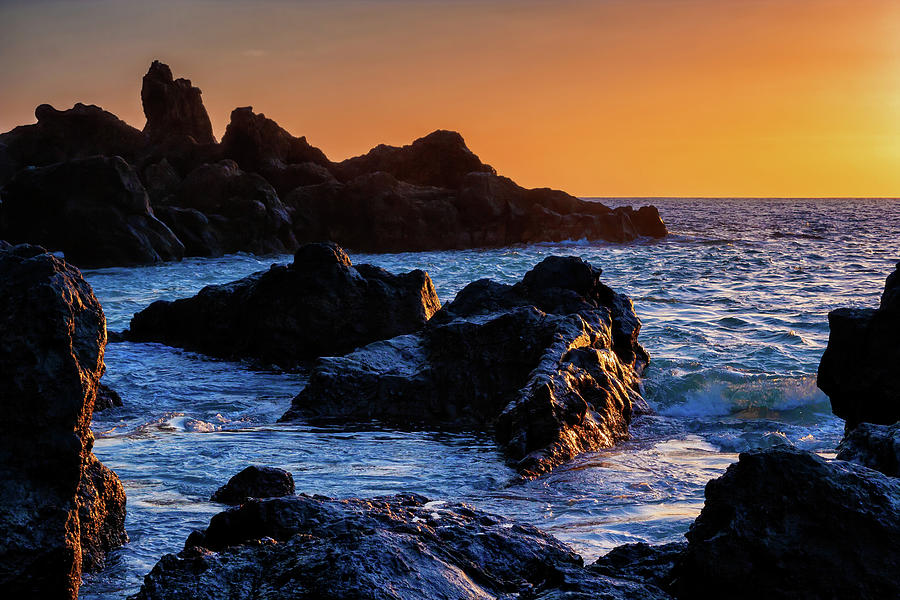 Tenerife Island Rocky Coast At Sunset Photograph by Artur Bogacki